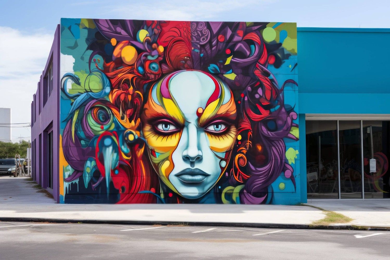 Colourful Wynwood Mural In Miami