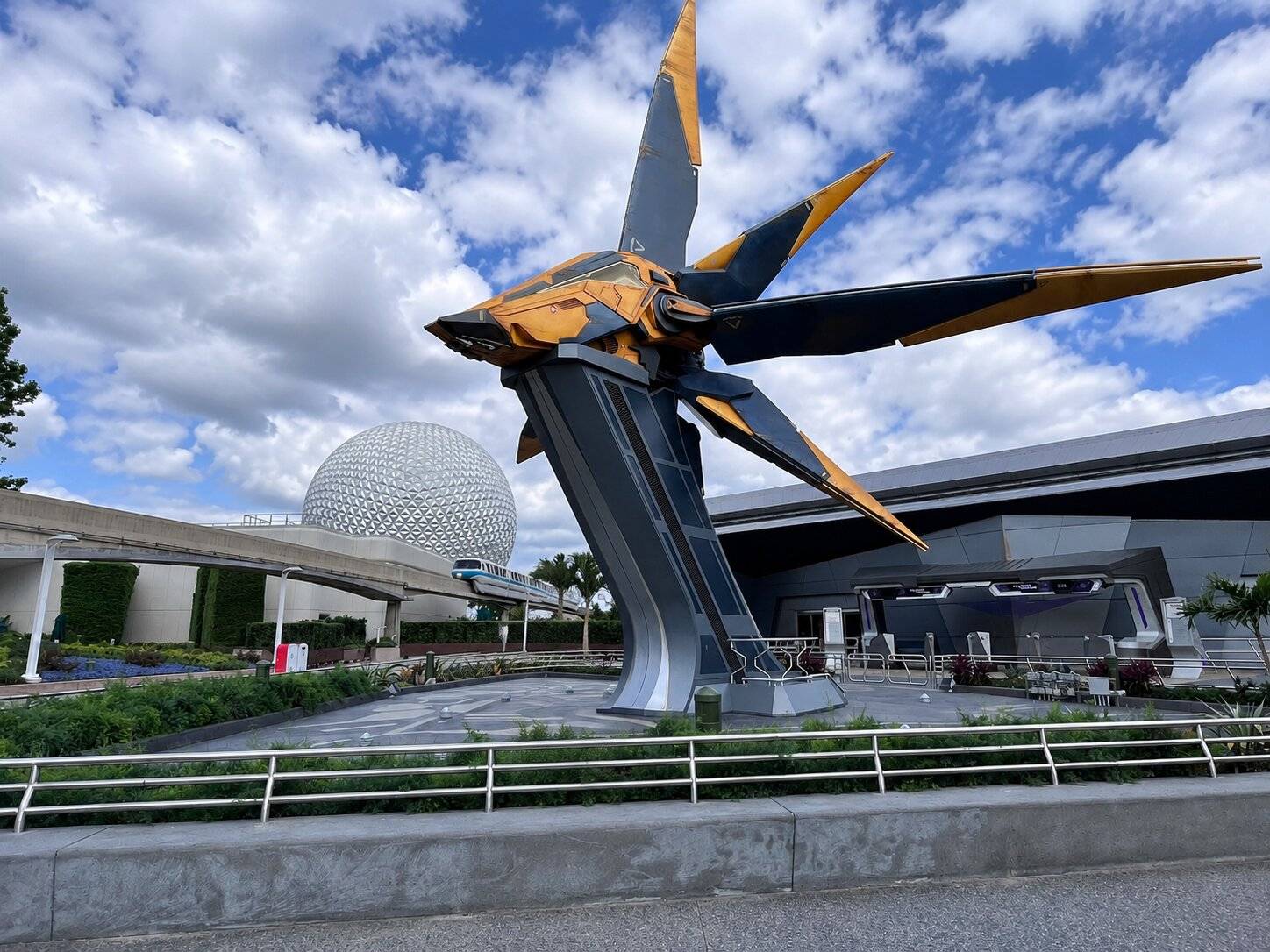 Cosmic Rewind coaster at EPCOT