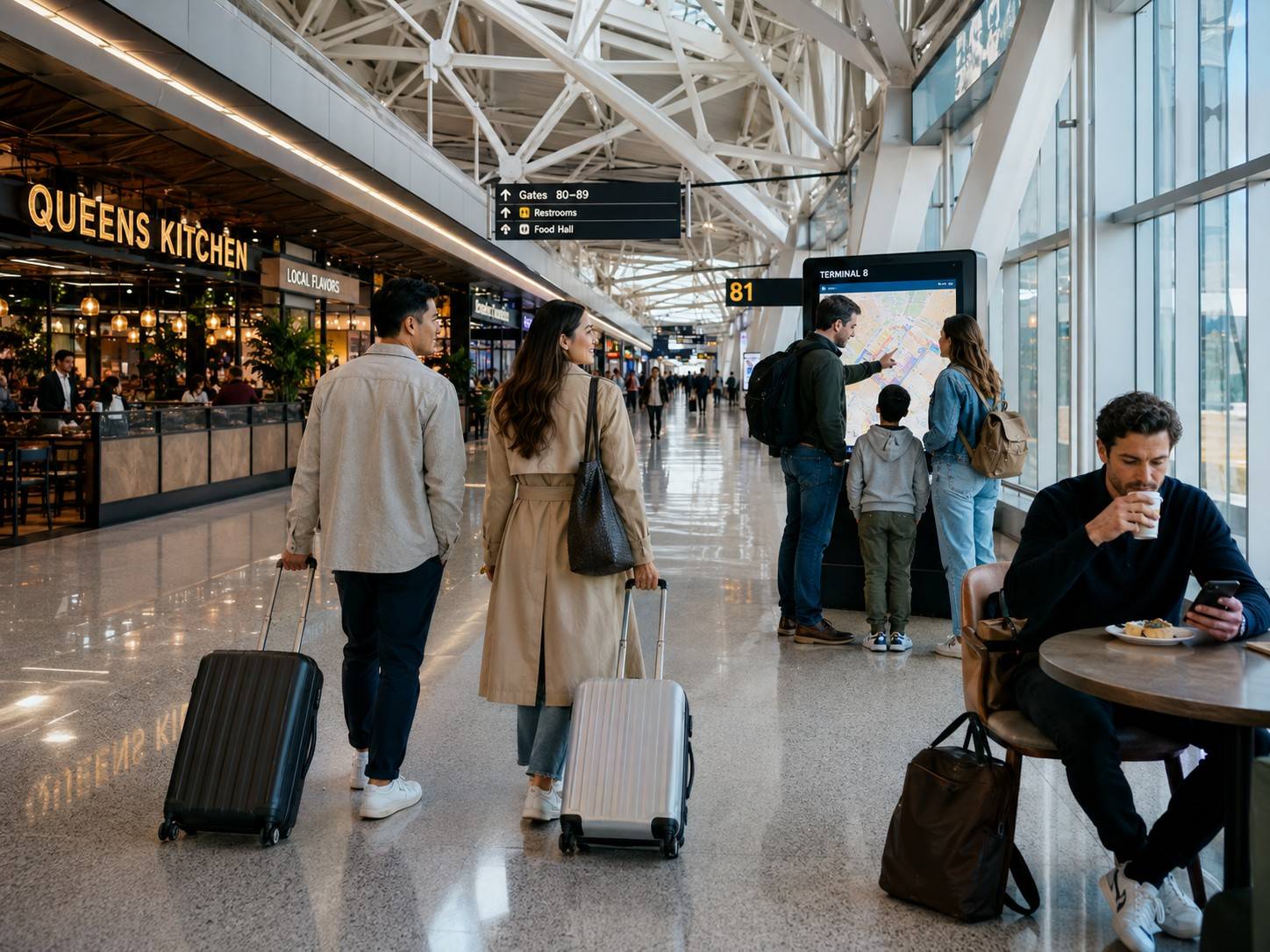 People Walking Inside JFK International Airport